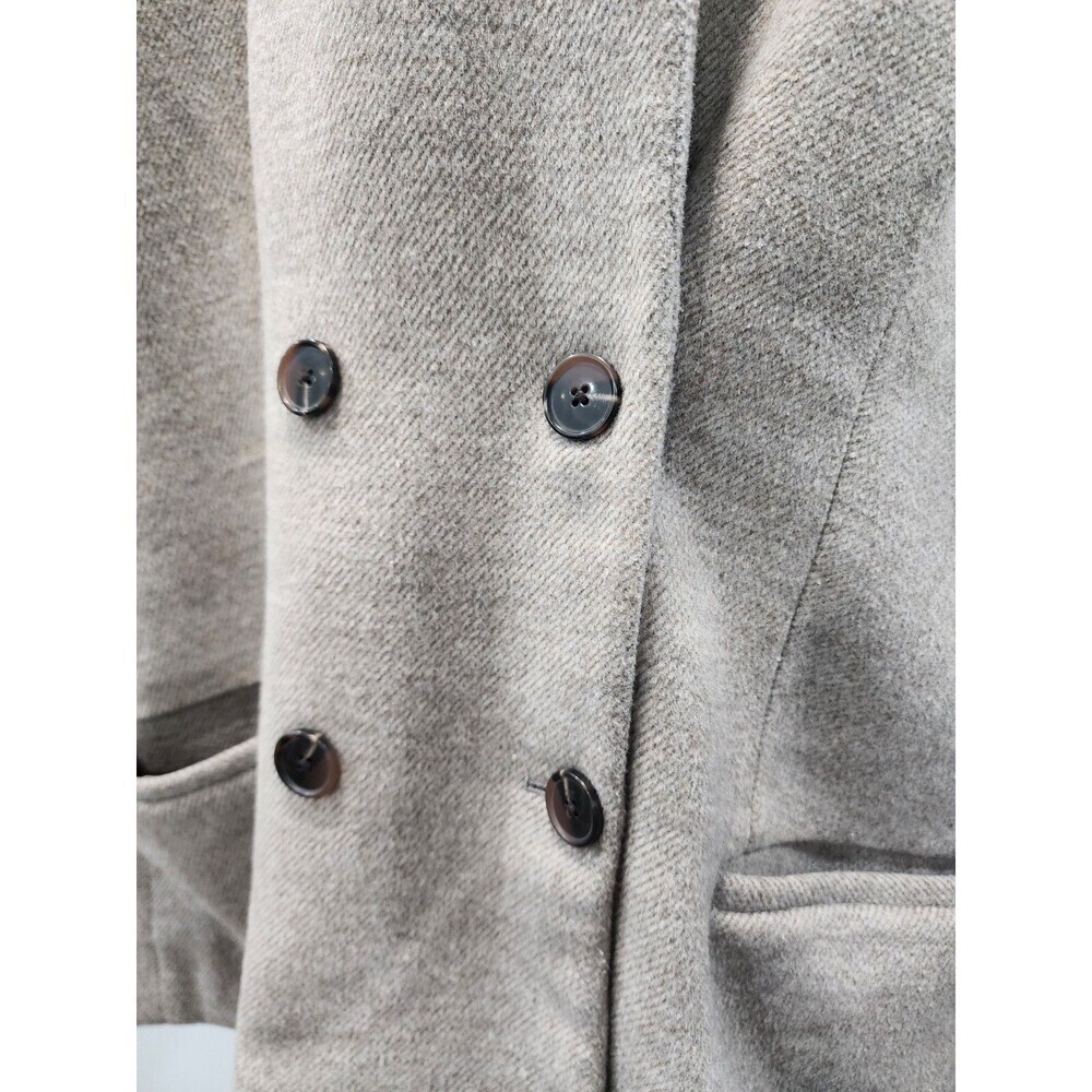 Lauren Conrad Brown Beige Wool Blend Peacoat Women's Size 3x - Picture 2 of 6